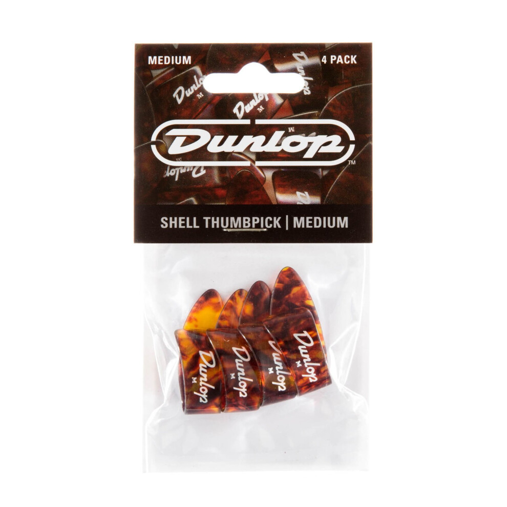 Dunlop Jim 9022P Shell Thumb Medium Player Pack (Pack Of 4)