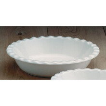 WM Bartleet & Sons Round Pie Dish Large Fluted Edge