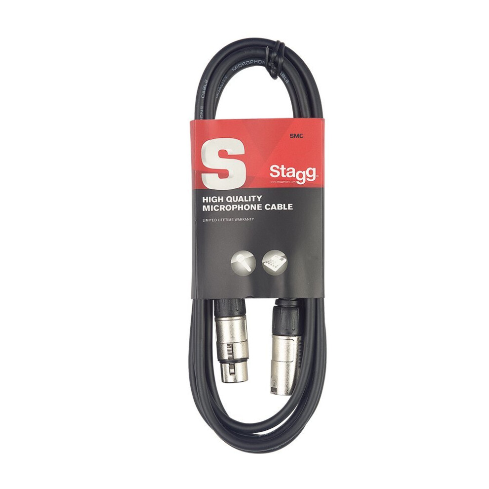 Stagg SMC10 High Quality Microphone Cable XLR-XLR Plug 10M