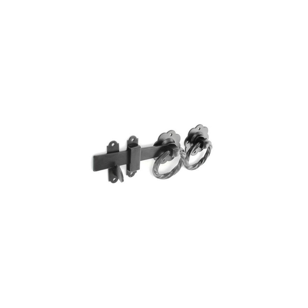 Twist Ring Gate Latch 150mm Black