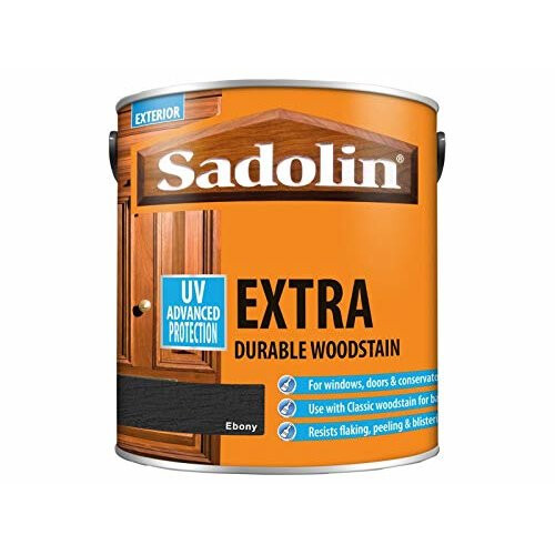 Sadolin Sadolin Extra Durable Woodstain Ebony 2.5 L