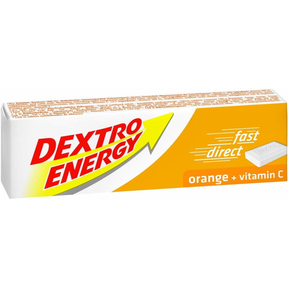 Dextro-Energy Orange Dextro Energy - 24 Packs - Glucose Tablets With Vitamin C, 47G