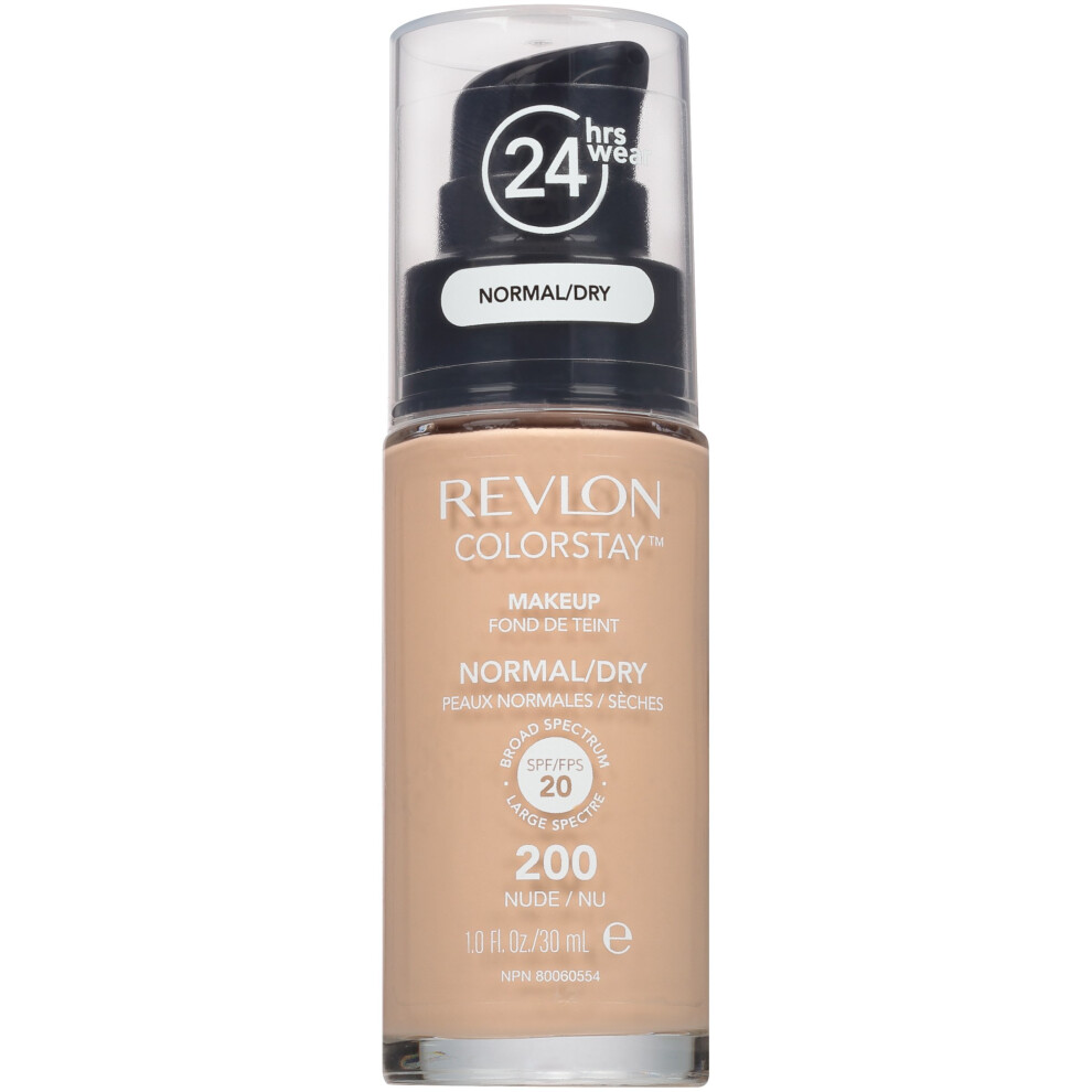 Revlon ColorStay Makeup Foundation for Normal/Dry Skin - 30 ml, Nude