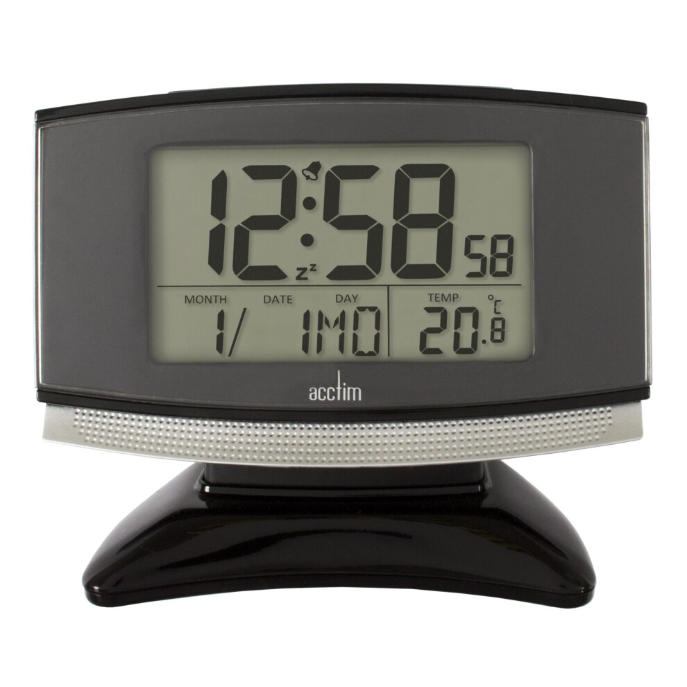 Acctim 71207 Acura SmartliteÂ® Radio Controlled Alarm Clock, Black