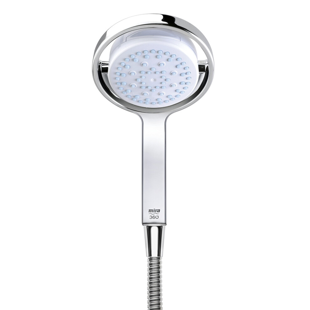 Mira Showers 2.1688.001 360 m Shower Head - White/Chrome (1-Piece)