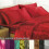 Red Satin Silk Duvet Sheet Cover Set Double Size 6 pcs 2