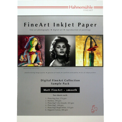 Hahnemühle Sample Pack - Matt Fine Art - Smooth, 12 sheets