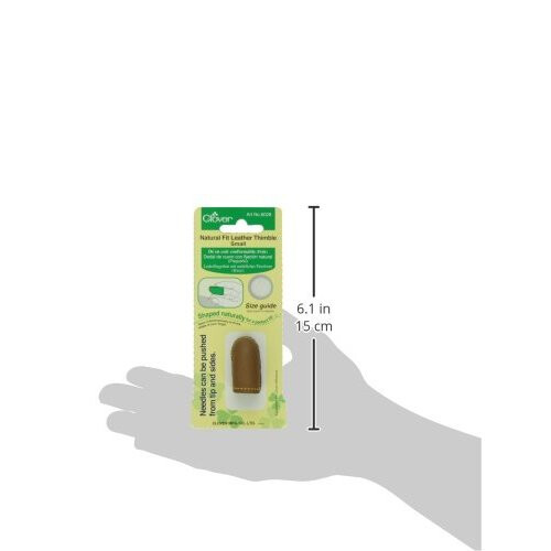 Clover Small Natural Fit Leather Thimble 2