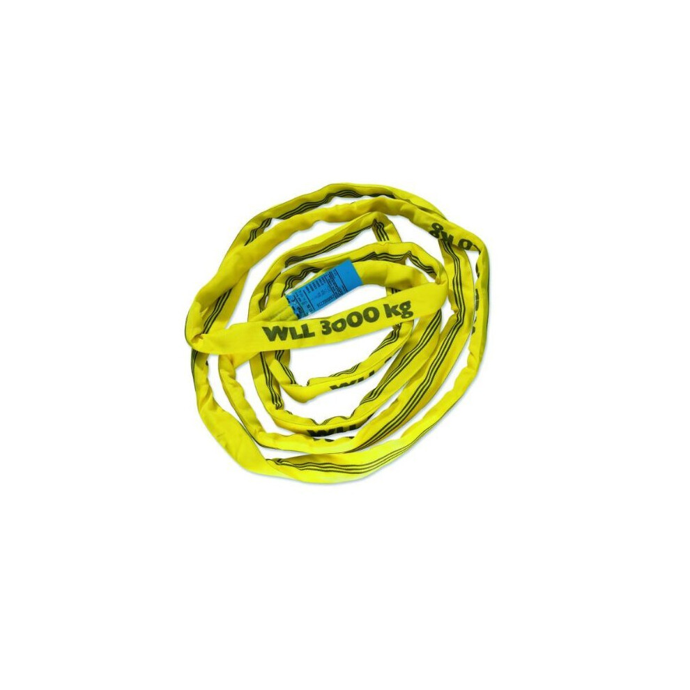 Braun 30011RS Recovery Strap Loop 3000 kg Load 1 m Continuous with Polyester Core Yellow