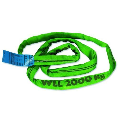 Braun Braun 20041RS Recovery Strap Loop 2000 kg Load 4 m with 2 m Usable Length Continuous with Polyester Core Green