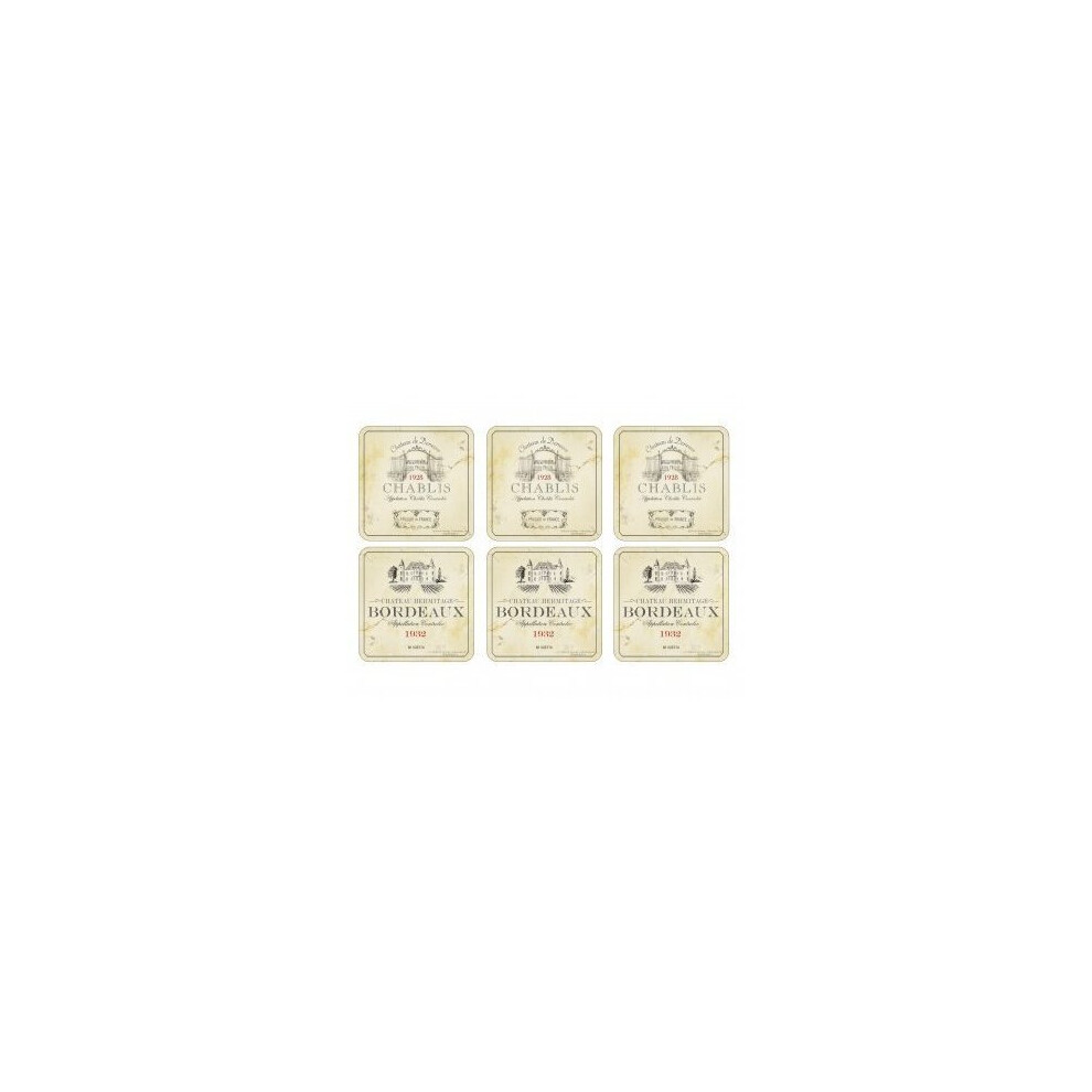 Pimpernel Vin de France Coasters, Box of 6