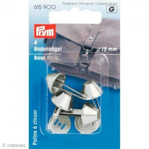 Prym Prym Ã˜ 15 mm Base Nails for Bags, Silver