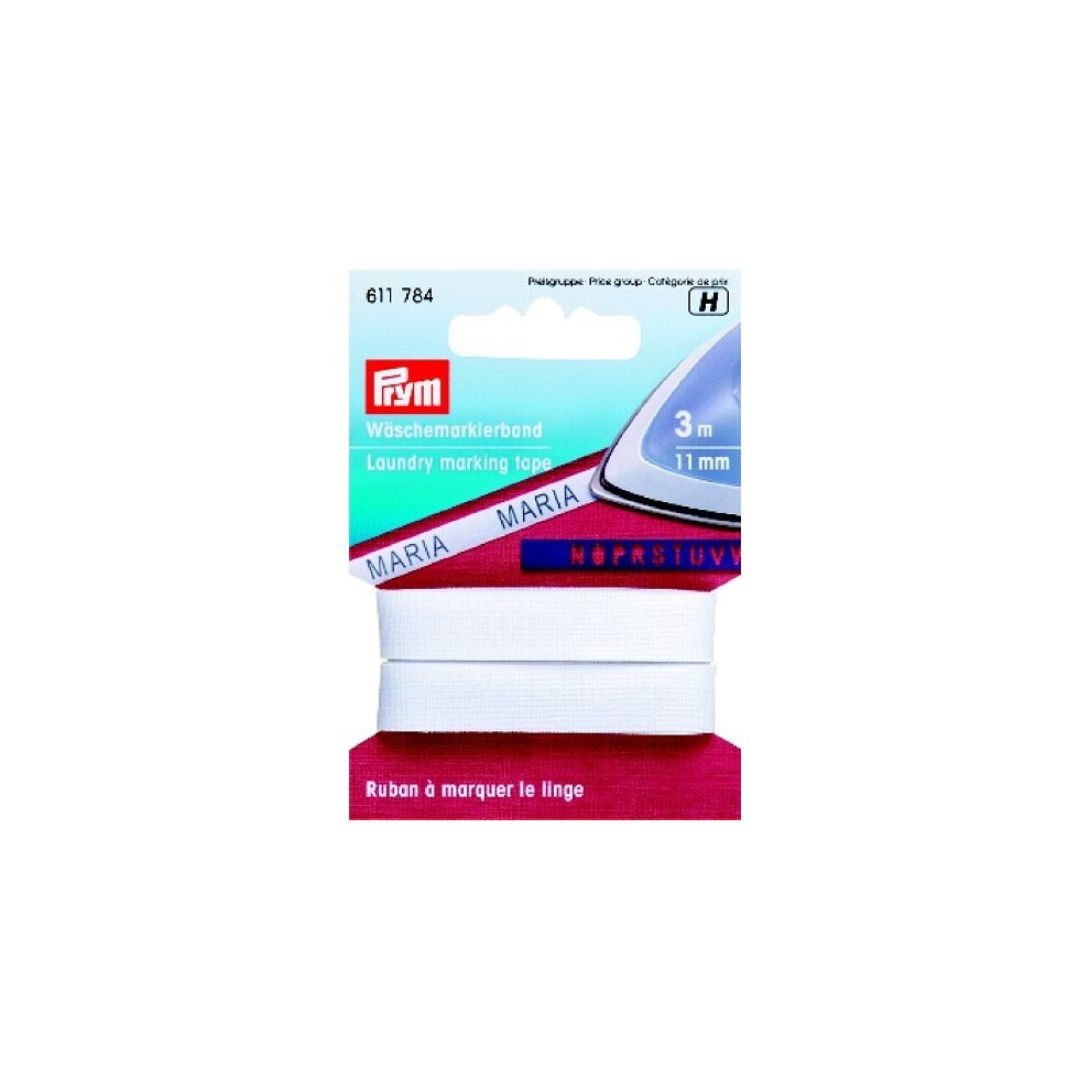 Prym 3 m Laundry Marking Iron-On Tape, White