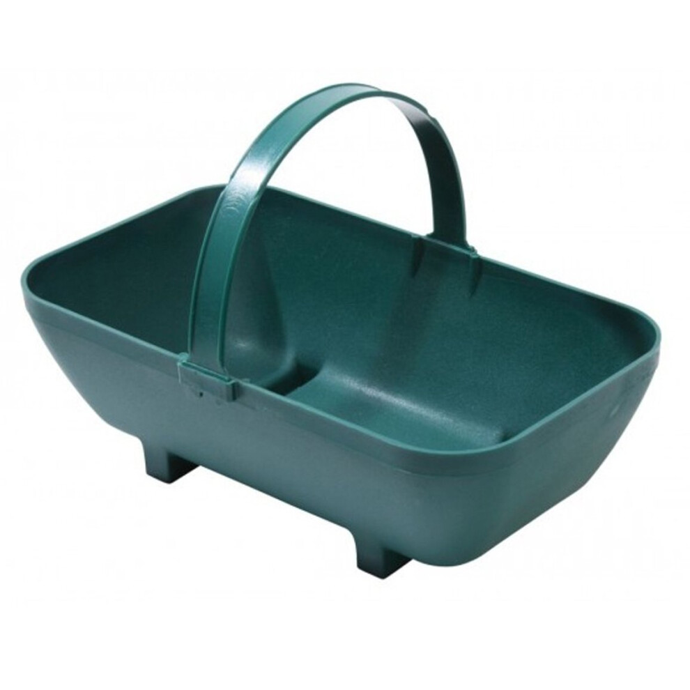 Tierra Garden GP44GR Large Trug Recycled Plastic Planter, Green