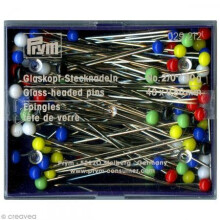Prym 0.80 x 48 mm 30 g Number 2 Glass-Headed Pins