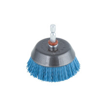 wolfcraft nylon cup brush Ø 65 mm, hexagon shank 1/4" (6.35 mm), 2729000