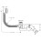 Hansgrohe hansgrohe Complete Set for Flexaplus Waste and Overflow Set for Bath Tubs, chrome 3
