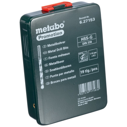 Metabo HSS-G Bohrer Set METABO - 19 Teile - 627153000 2