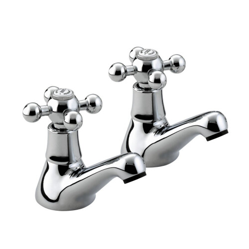 Bristan Bristan R 1/2 C Regency Basin Taps - Chrome