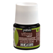 Pintura em vidro - Pébéo - Vitrea 160 - Brilhante - Terra bruna N18 - 45ml