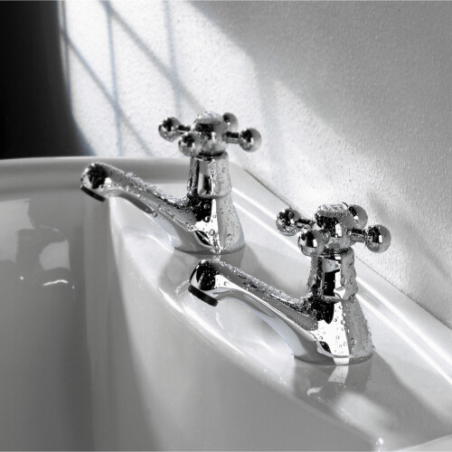 Bristan Bristan R 1/2 C Regency Basin Taps - Chrome 2