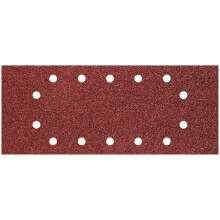 Wolfcraft 1986200 115 x 280mm Sanding Sheets with 14 Holes and Corundum 40/80/ 120-Grit