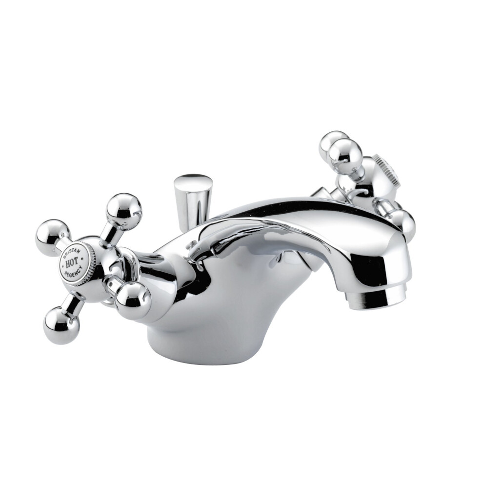 Bristan R BAS C Regency Mono Basin Mixer with Pop-Up Waste - Chrome