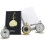 Ravel HUNTER FOB/POCKET WATCH-Chrome Lid/Chain/Clip-Gift Boxed-SILVER 1