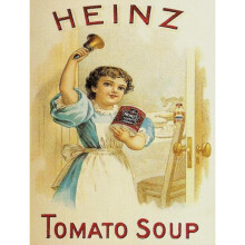 S1363 SMALL HEINZ TOMATO SOUP METAL ADVERTISING WALL SIGN RETRO ART
