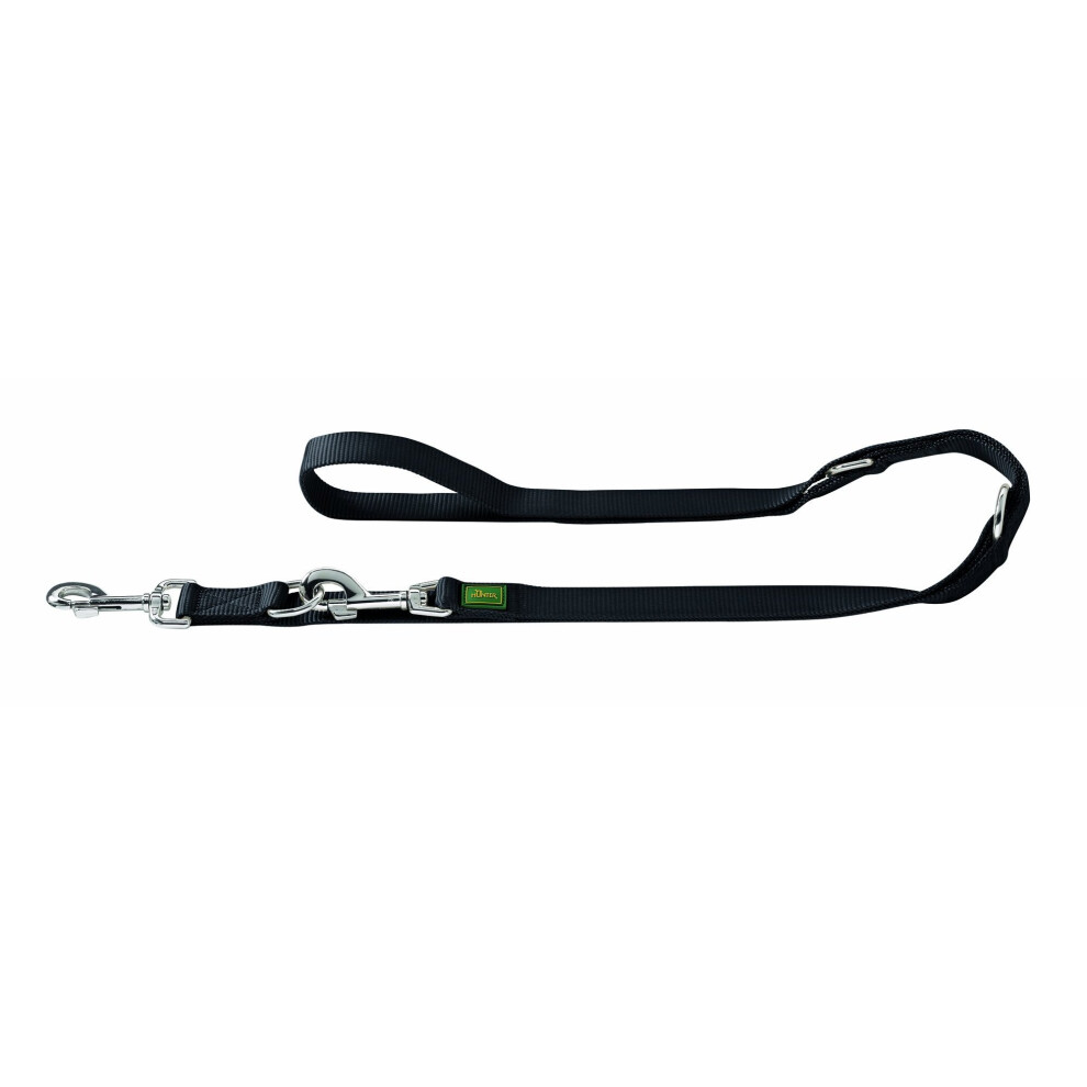 Hunter Nylon Training Lead Rope, 25/200, X-Large, Black