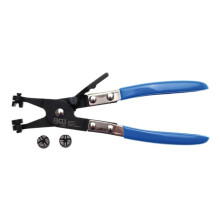 BGS 473 Hose Clamp Pliers, Silver/Black/Blue, 200 mm