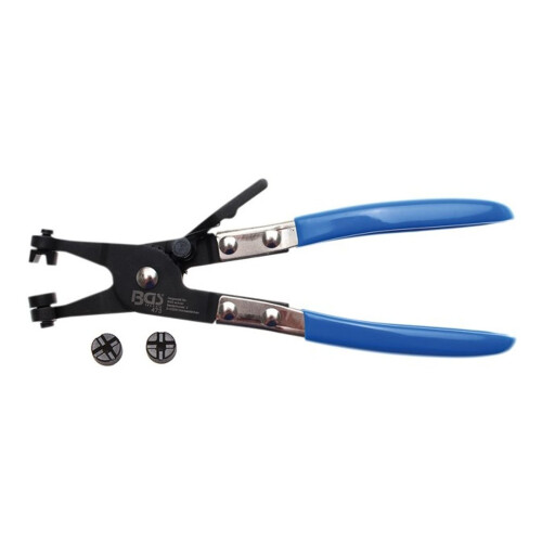 BGS 473 Hose Clamp Pliers, Silver/Black/Blue, 200 mm