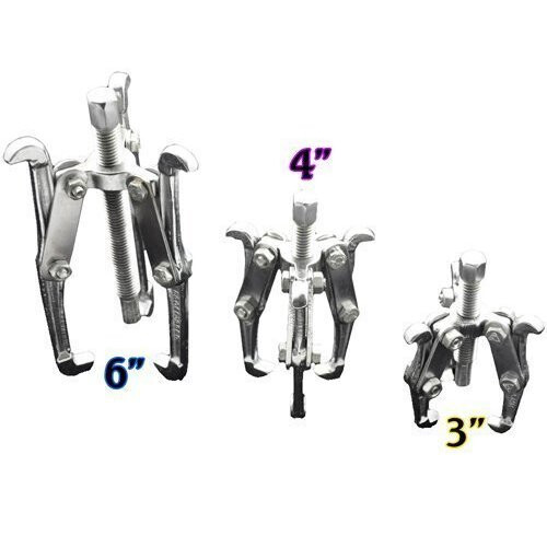 Toolzone 3Pc Puller Set 3", 4" and 6"