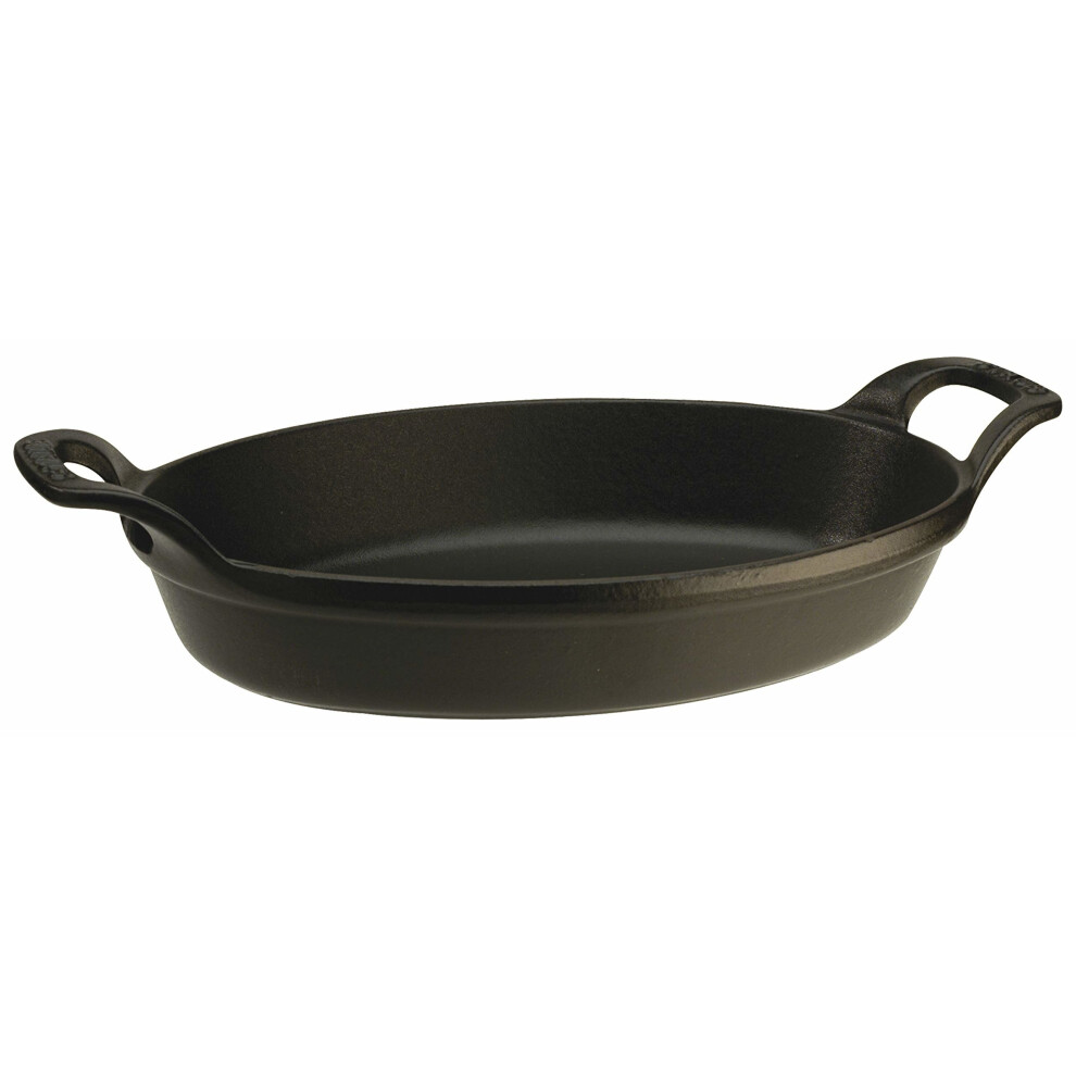 Staub Oven dish Oval 32cm Black