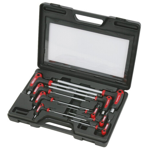 Caixa para chave sextavada com cabo em T - KS TOOLS - 9 peças 1