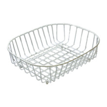 Delfinware Oval Sink Basket, White