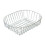 Delfinware Oval Sink Basket, White 1