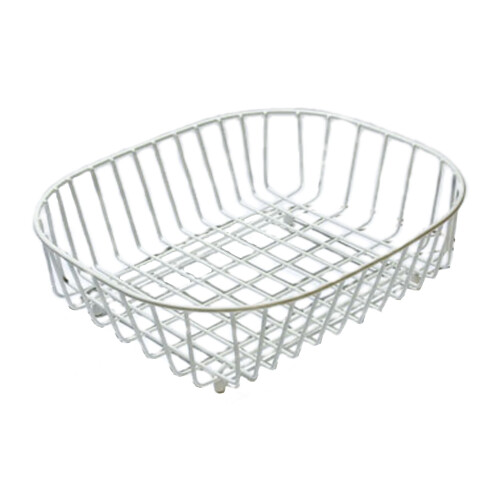 Delfinware Oval Sink Basket, White