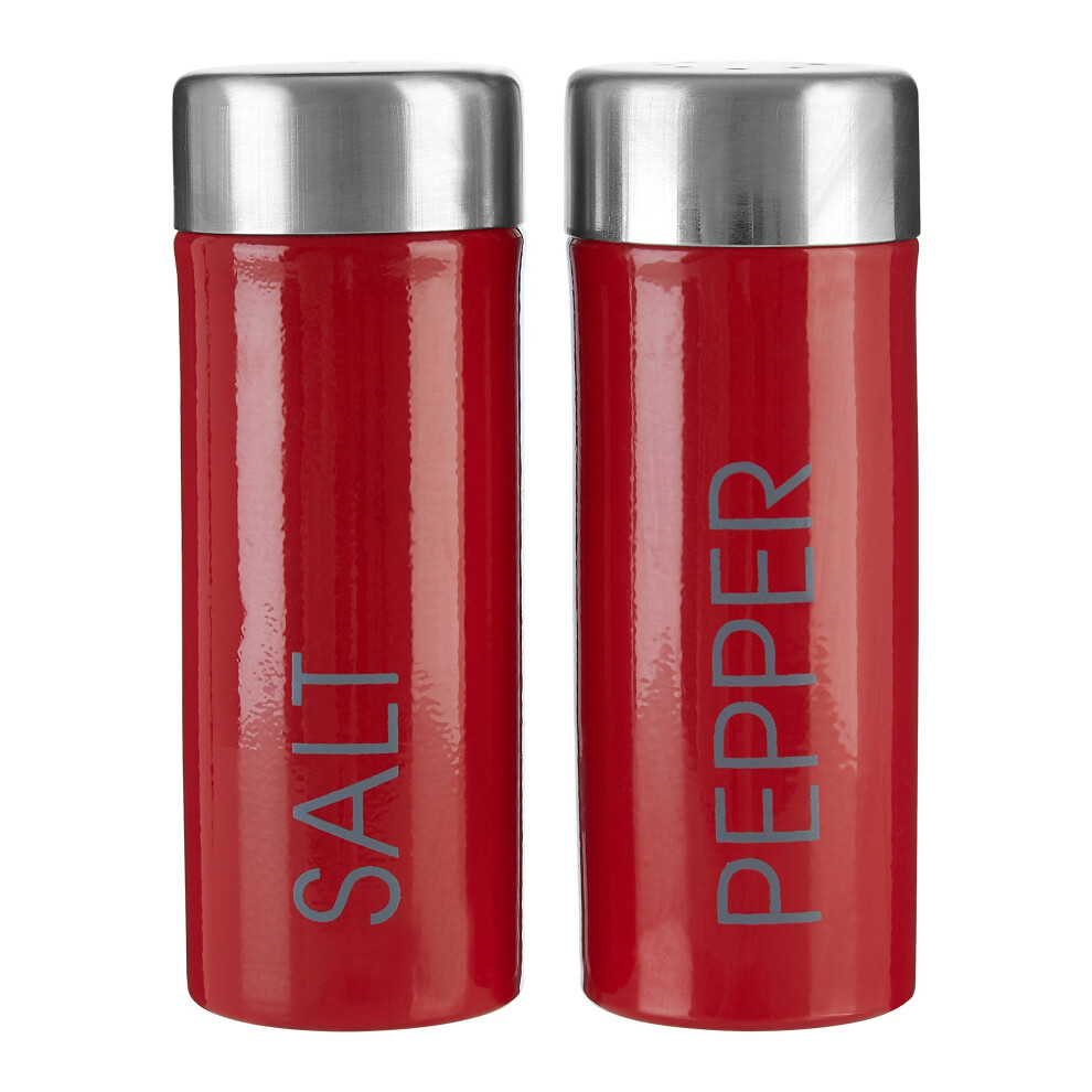 Premier Housewares Liberty Salt and Pepper Set - Red