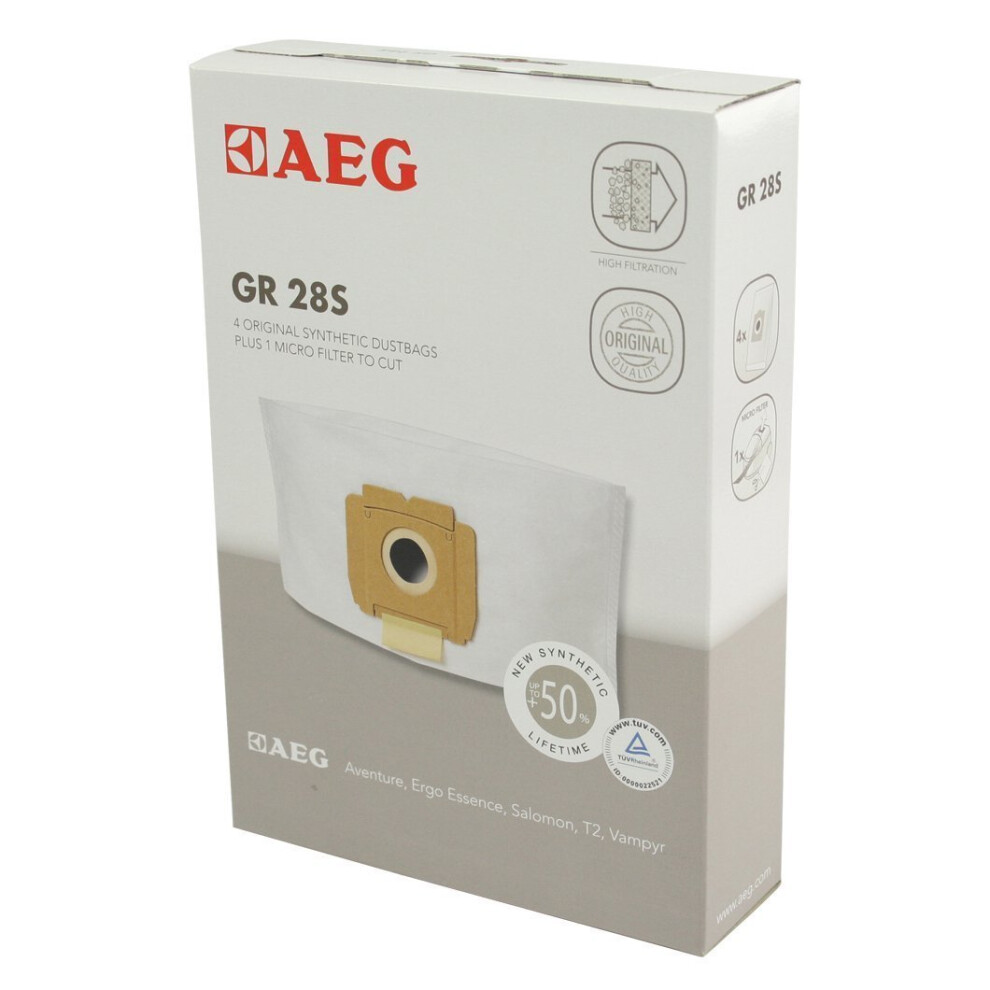 Aeg 900256542Â 4Â Synthetic Vacuum Cleaner Bagsâ Â€“Â Size 28S