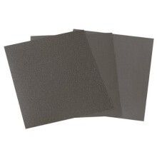 Wolfcraft 3119000 230 x 280mm Wet and Dry Sand Paper 280/400/600/1000 Grain Grit (Pack of 16)