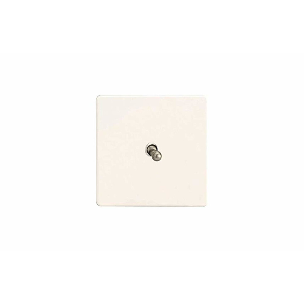Varilight - 1G 1 Or 2W 10A Classic Toggle Switch Dimension Screwless Premium White - Xdqt1s 5456859654607