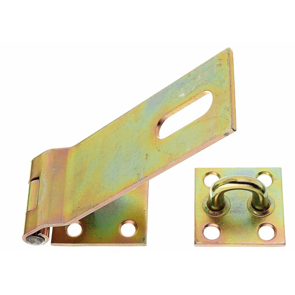 Gah-Alberts 348373 Security Latch 155 X 50 Mm Panel 70 Mm Thickness 3 Mm Yellow-Galvanised Steel 4004338348373