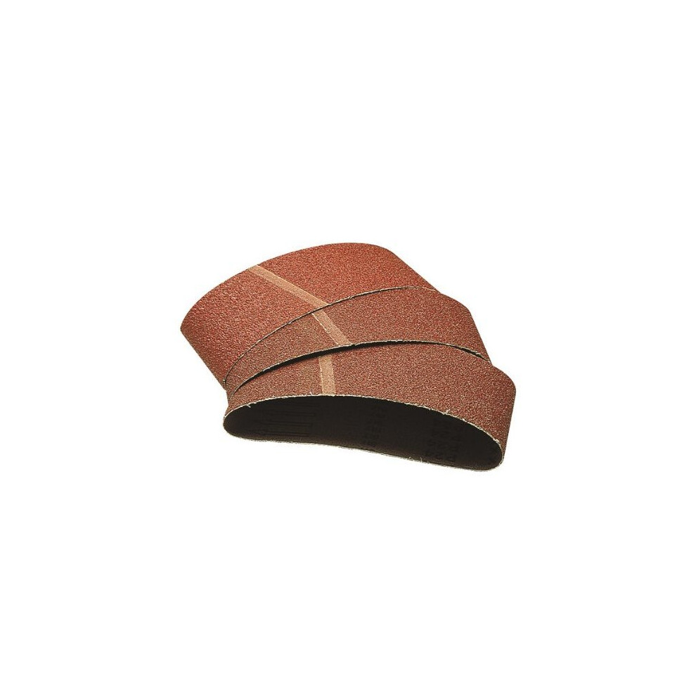 Wolfcraft 3113000 76 X 457Mm Sanding Belts With 80 Grit (Pack Of 6) Grain