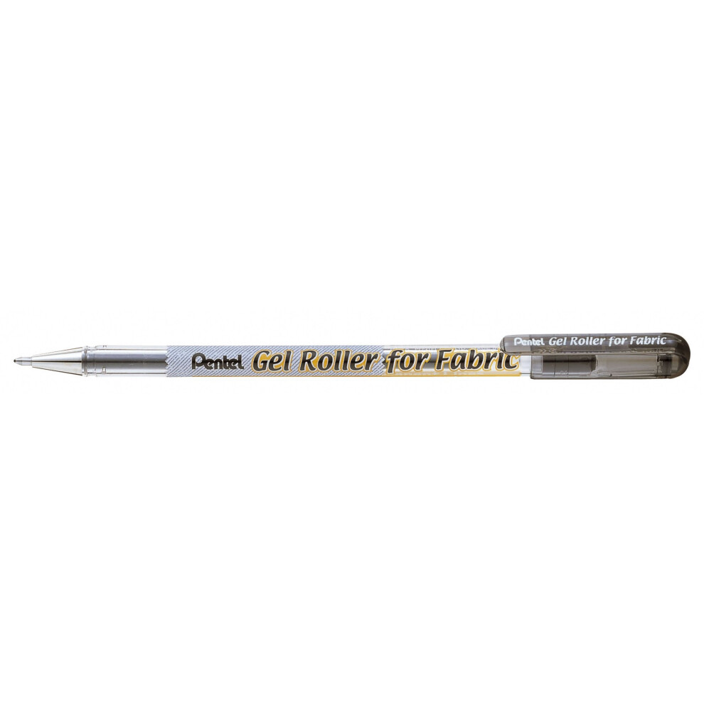 Pentel Gel Roller For Fabric Black Permanent Ink Pen