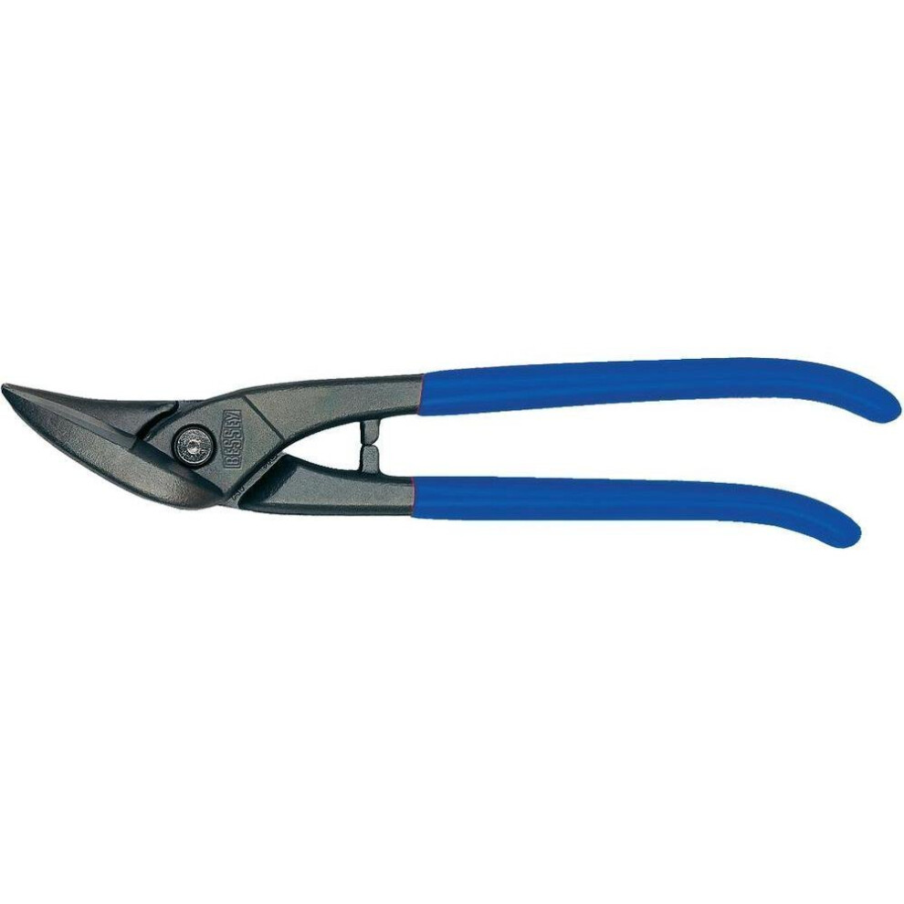 Bessey D216-260 Right Hand Cut Straight Cutting Snips, Blue/Grey