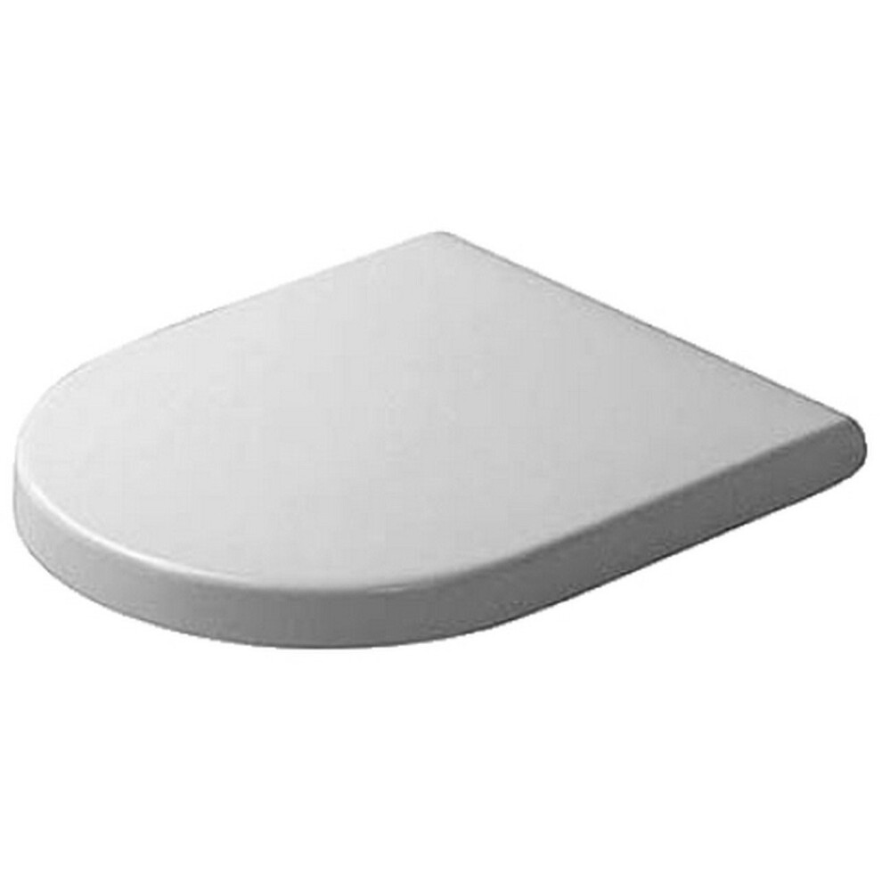 Duravit Starck 3ÃÂ Hinges Stainless Steel 0063810000ÃÂ Toilet Seat With Lid, White 4021534224171