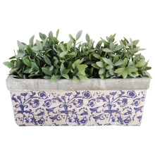 Esschert Design AC29 15 x 40 x 16cm Ceramic Flower Box - Multi-Colour