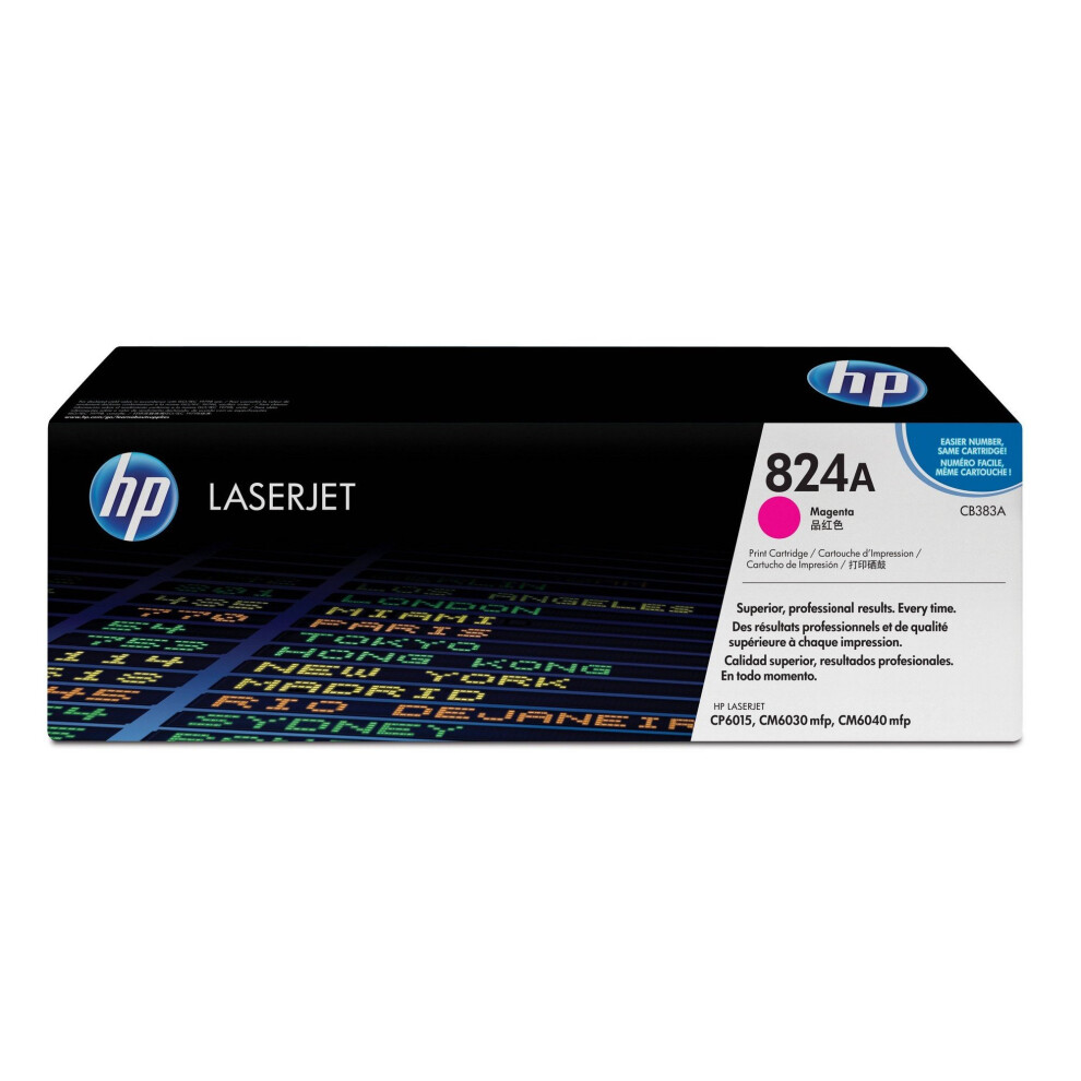 HP 824A Magenta Original LaserJet Toner Cartridge (CB383A)