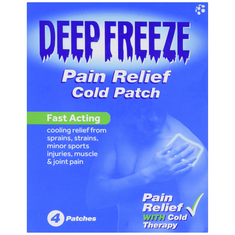 Deep Well Patch Freeze Cold Patches Cooling Therapy For Sprains, Strains & Muscle Pain - 4